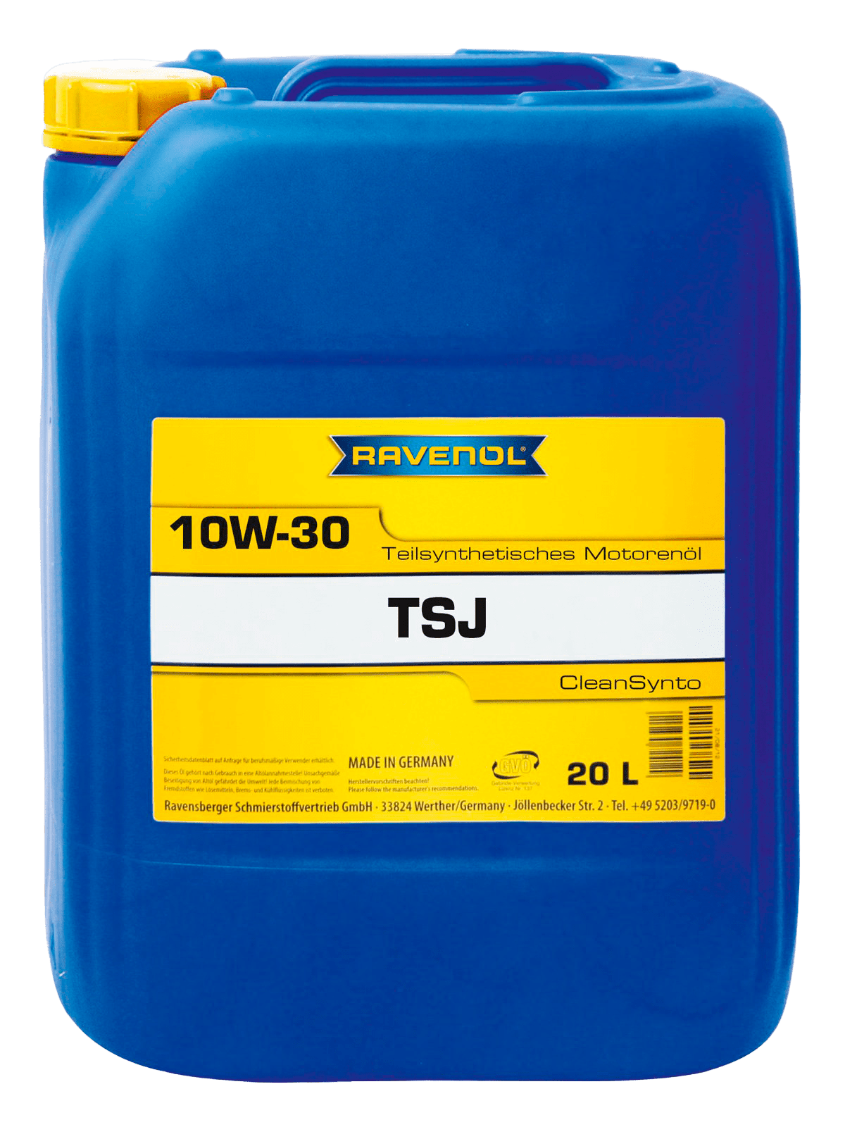 Моторное масло Ravenol TSJ SAE 10W-30, 20л (RAVENOL: 1112106-B20-01-888)